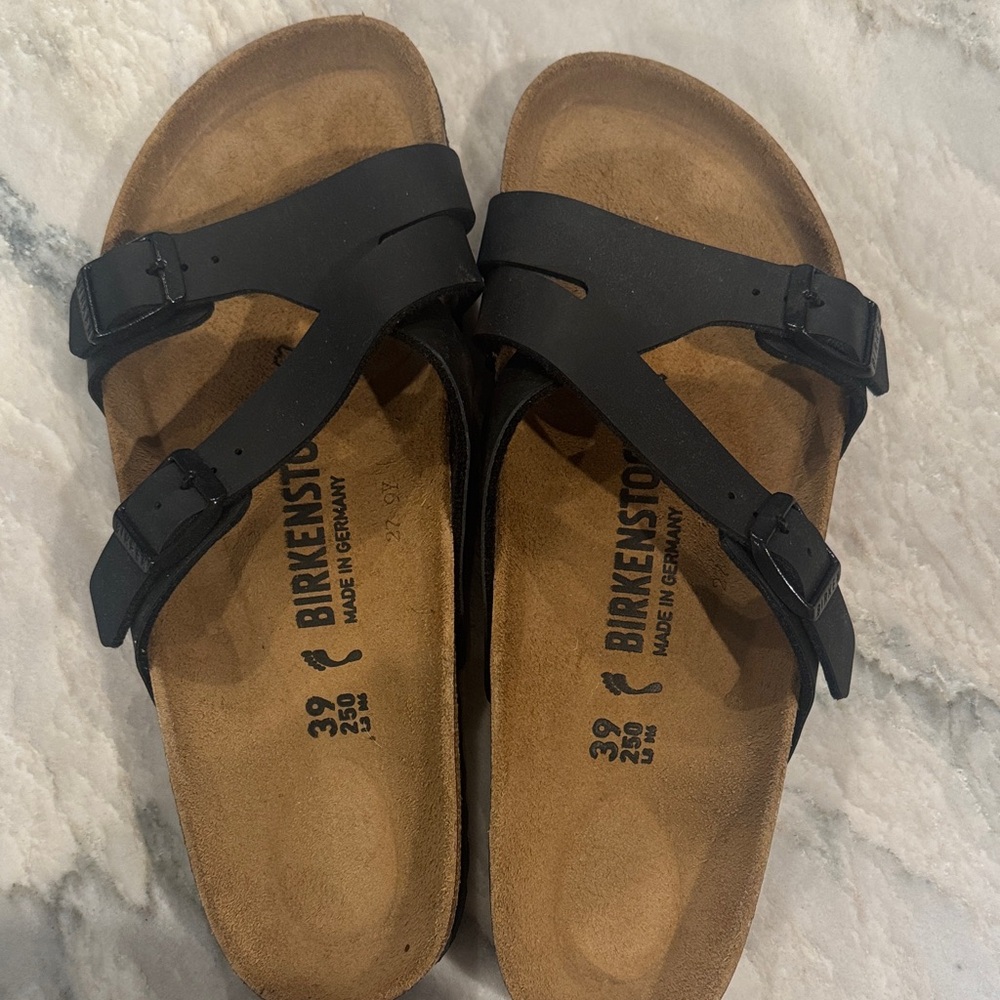 Birkenstock Black Double-Strap Sandals